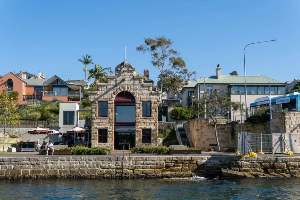 Heritage sandstone boat store on the Balmain East waterfront